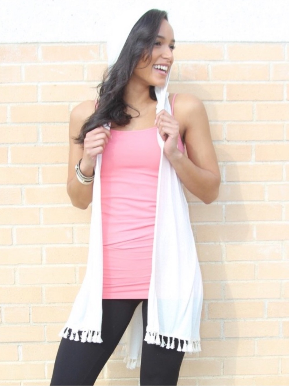 Sleeveless Cardigan with hoodie